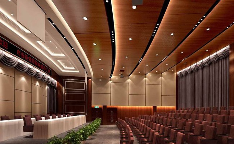 福建漳州多功能廳木質(zhì)吸音板聲學(xué)工程-1 福建漳州多功能廳木質(zhì)吸音板聲學(xué)工程-1